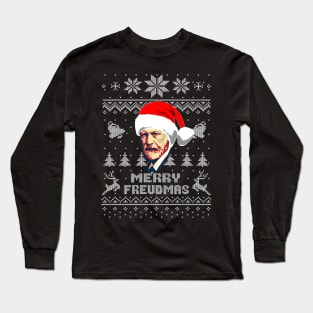 Sigmund Freud Merry Freudmas Long Sleeve T-Shirt